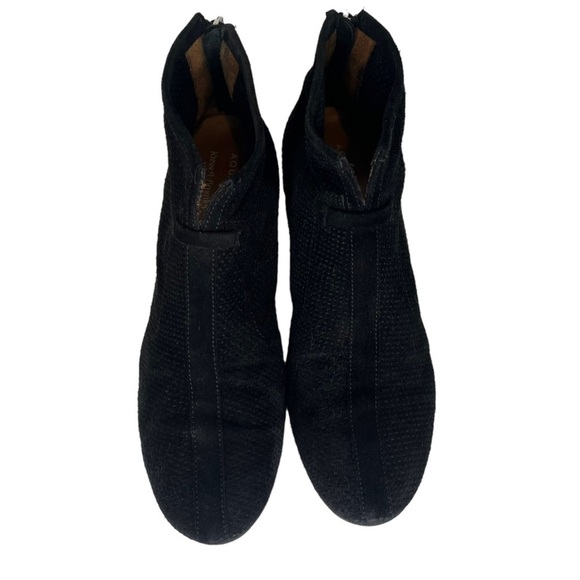 Aquatalia Russell & Bromley Boots Women’s Size 8 Black Suede Ankle Weatherproof - Picture 3 of 14